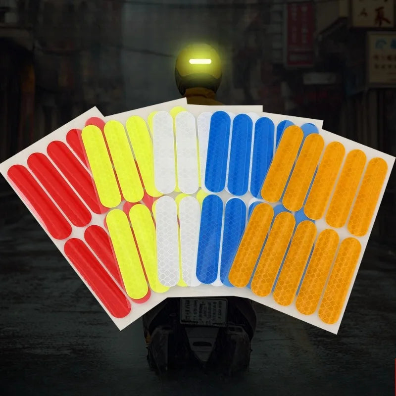 Reflective Stickers for Bike & Motorcycle Helmet – Waterproof