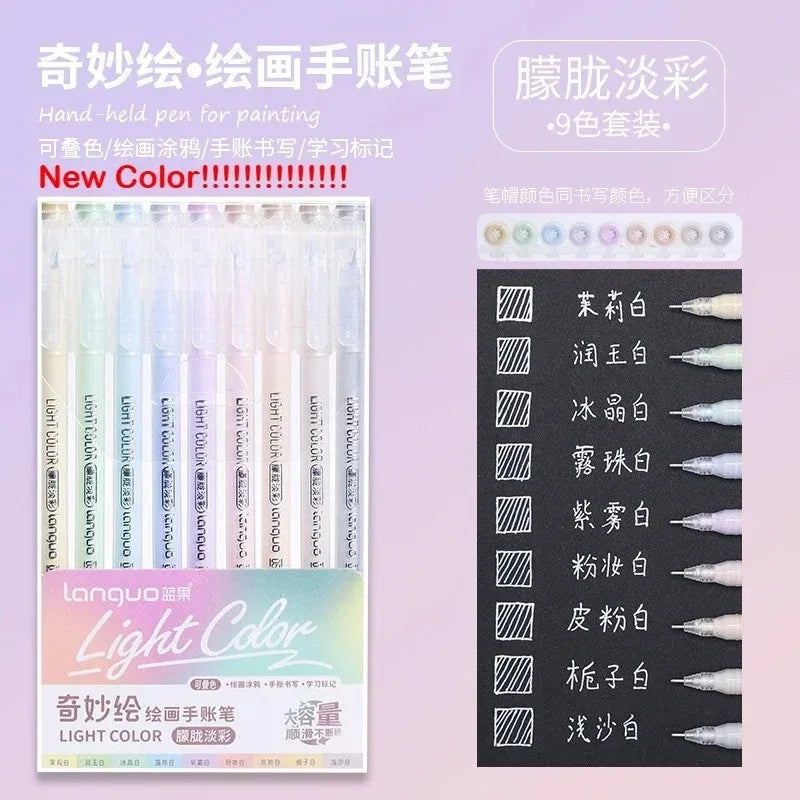Glitter Gel Pen Set 162 Colors – 0.5mm & 1.0mm Art Pens