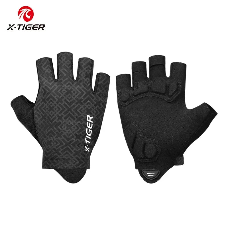 X-TIGER Half Finger Cycling Gloves | Unisex MTB Bike Gloves