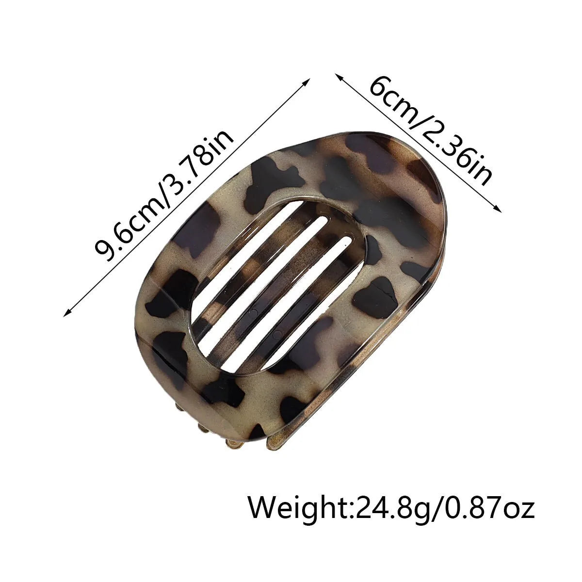 Matte Oval Hair Claw Clips for Women – Duckbill Bun Clip