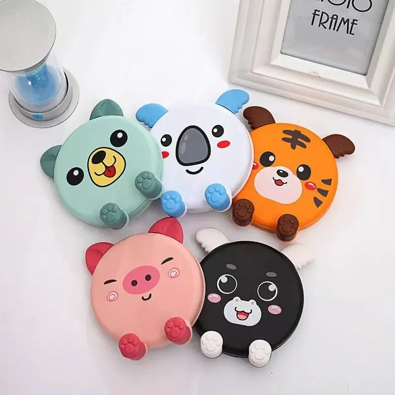 3D Cartoon Animal Phone Stand – Foldable Silicone Desk Holder