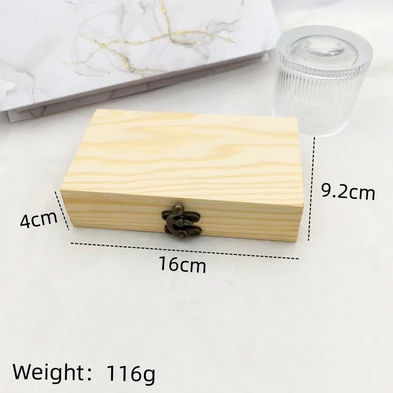 Classic Vintage Wooden Jewelry Box – Small Gift Box