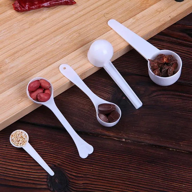 10-Piece Food-Grade Plastic Measuring Spoon Set | Kitchen Scoops