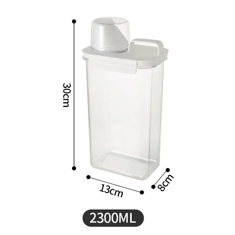 Sealed Storage Container & Detergent Dispenser – 3 Sizes