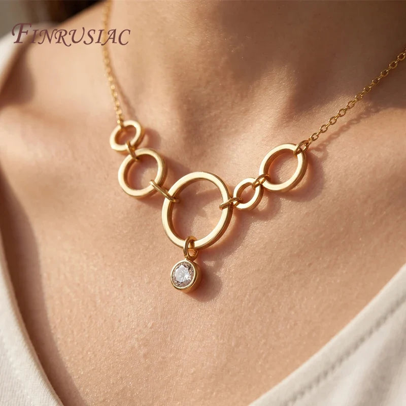 18K Gold Plated Round Connector Rings – DIY Jewelry Making