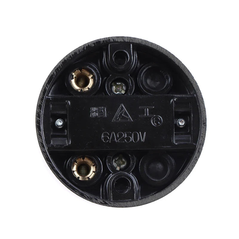 Retro Round Toggle Wall Light Switch Surface Mount 6A 250V