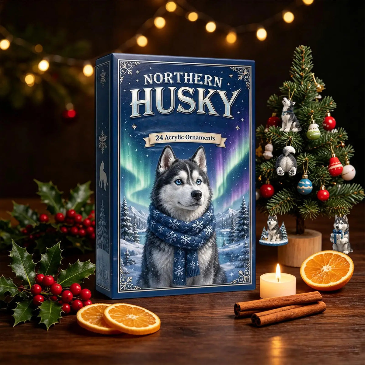 Husky Advent Calendar 2026 – 24-Day Acrylic Christmas Countdown