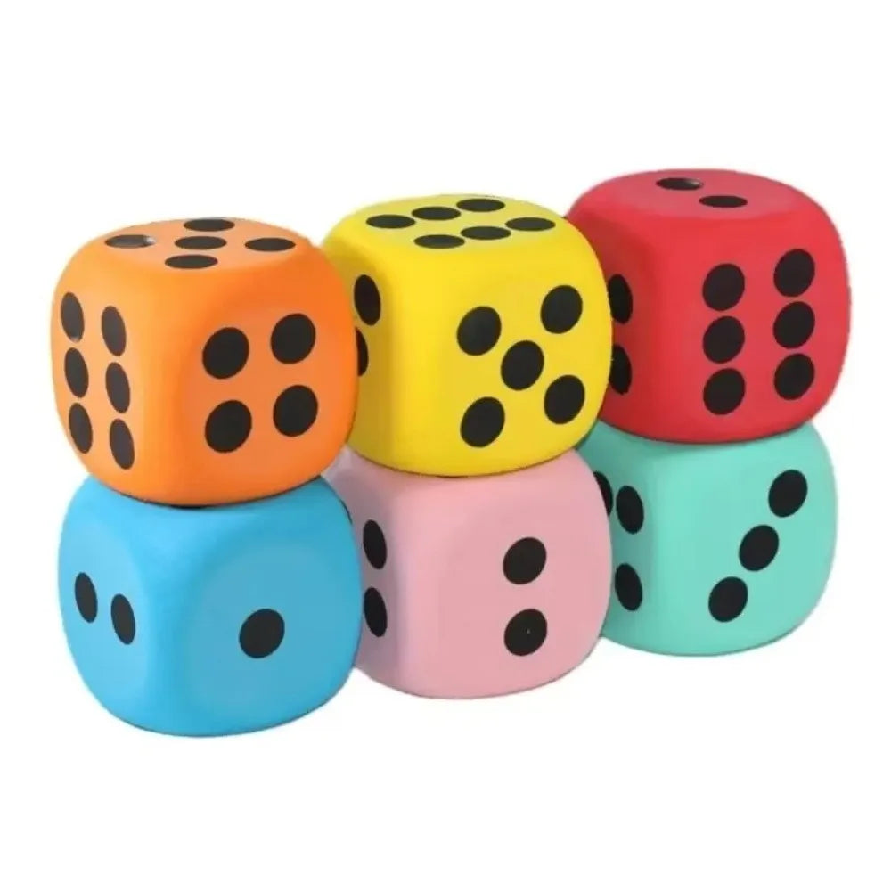Large Foam Dice 60/80mm – Math Teaching Aid & Board Game