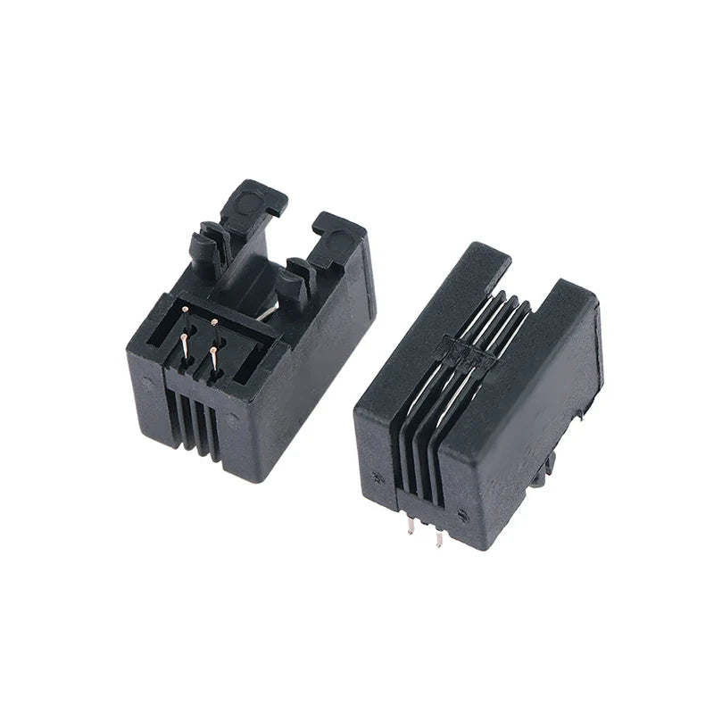 10PCS RJ11 PCB Telephone Socket 4P4C 6P6C 6P4C Female Connector