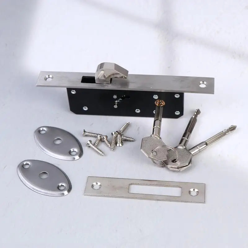 Sliding Door Hook Lock & Window Latch with Keys | Security