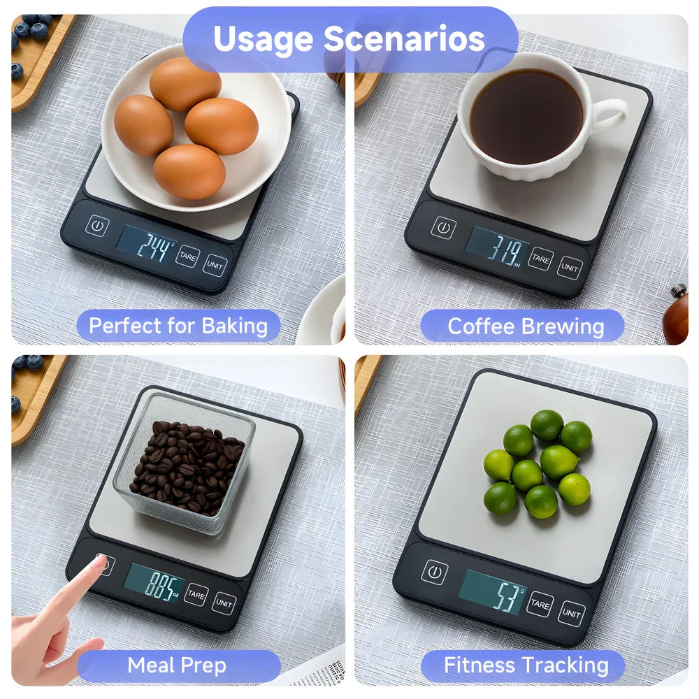 10kg LCD Digital Kitchen Scale | Baking & Food Weighing