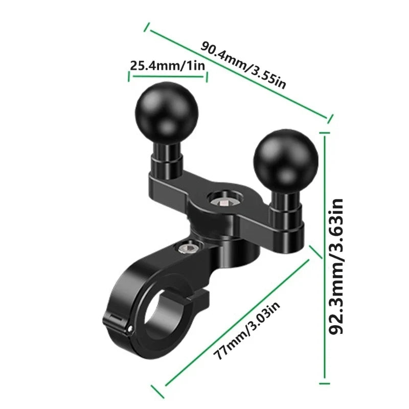 IP67 Waterproof Motorcycle Phone Mount – Aluminium Knob Lock