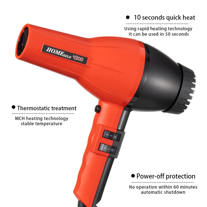 Salon Professional 2500W AC Motor Hair Dryer | Hot & Cold
