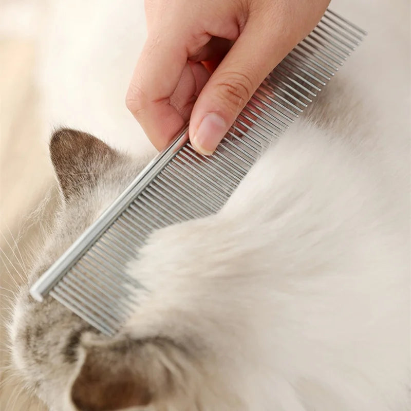 Stainless Steel Pet Dematting Comb for Dogs & Cats