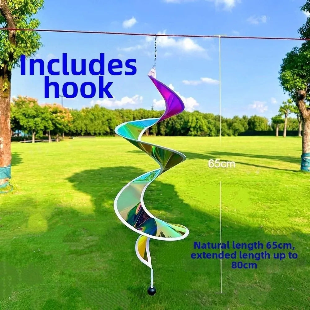 Rainbow Hot Air Balloon Wind Spinner – Colorful Garden Decor