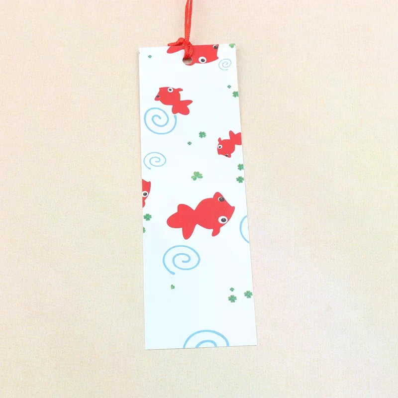 Japanese Glass Goldfish Wind Chime Furin Garden Hanging Decor