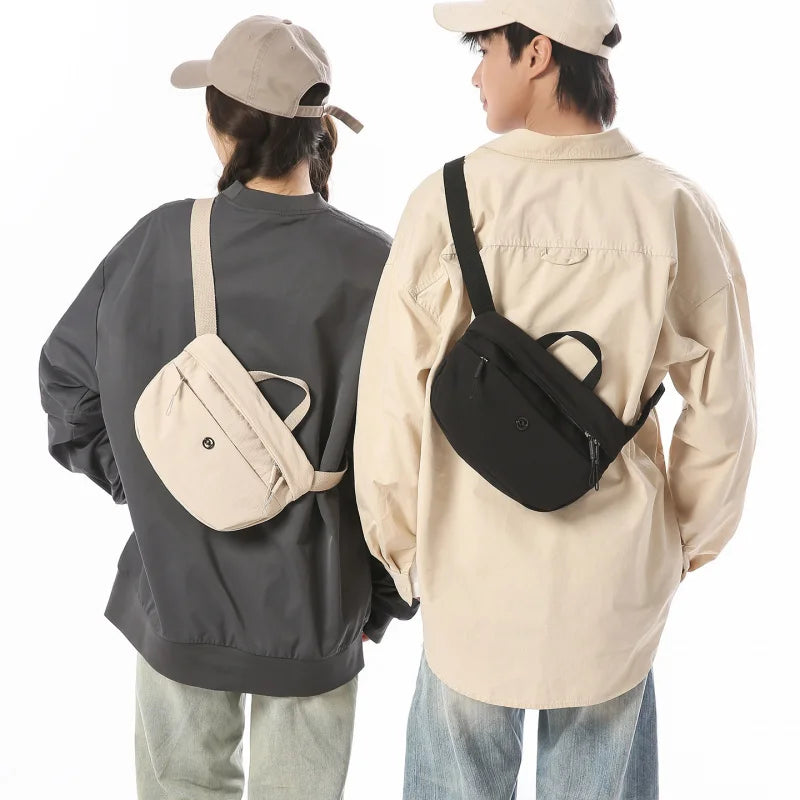 Men's Nylon Crossbody Chest Bag – Multifunctional Sports Sling