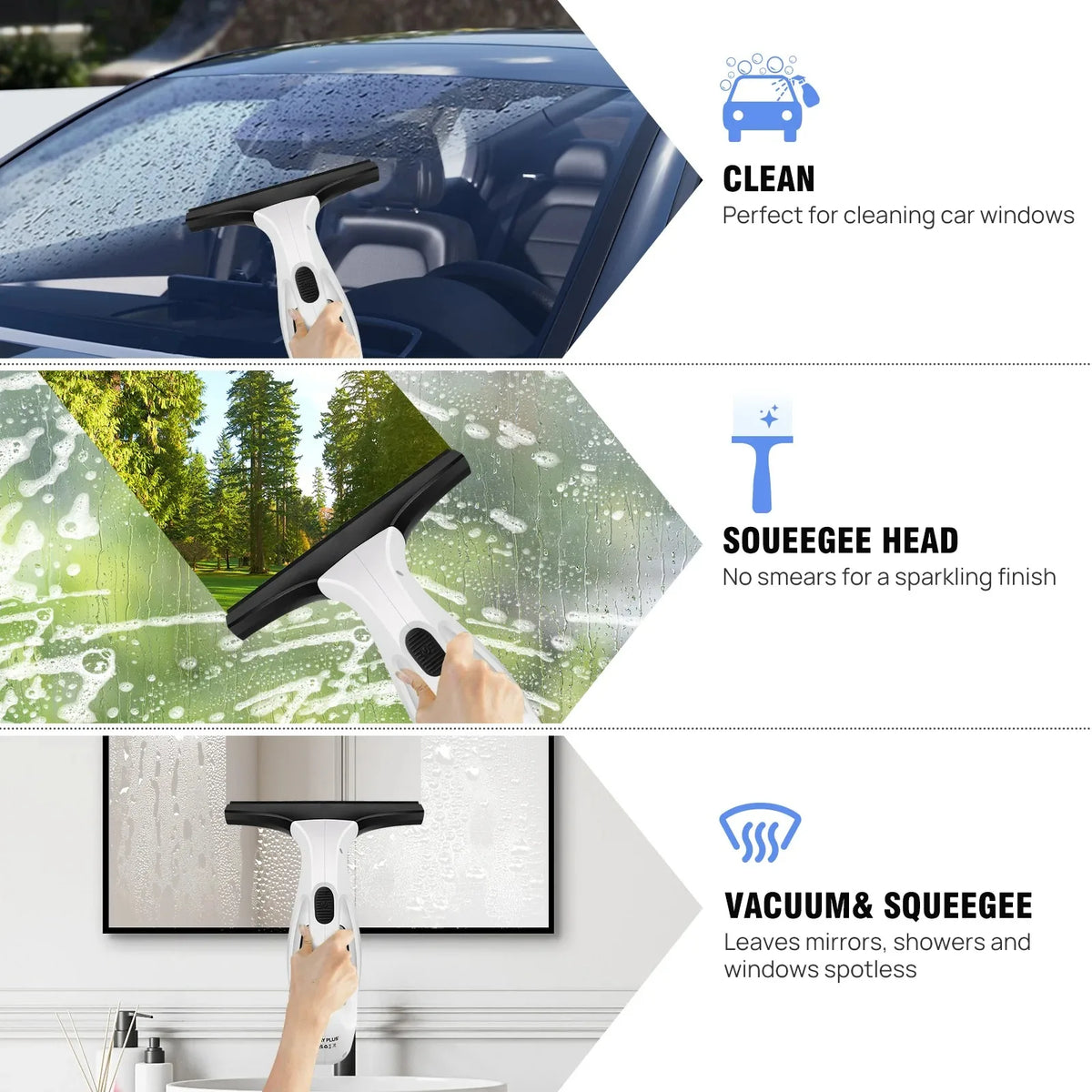 CENRR Handheld Electric Window Cleaner | Wireless Suction Tool