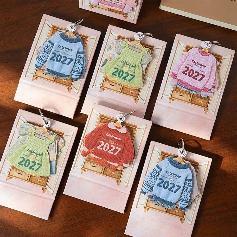 Mini 2027 Desk Calendar – Monthly Flip Table Calendar