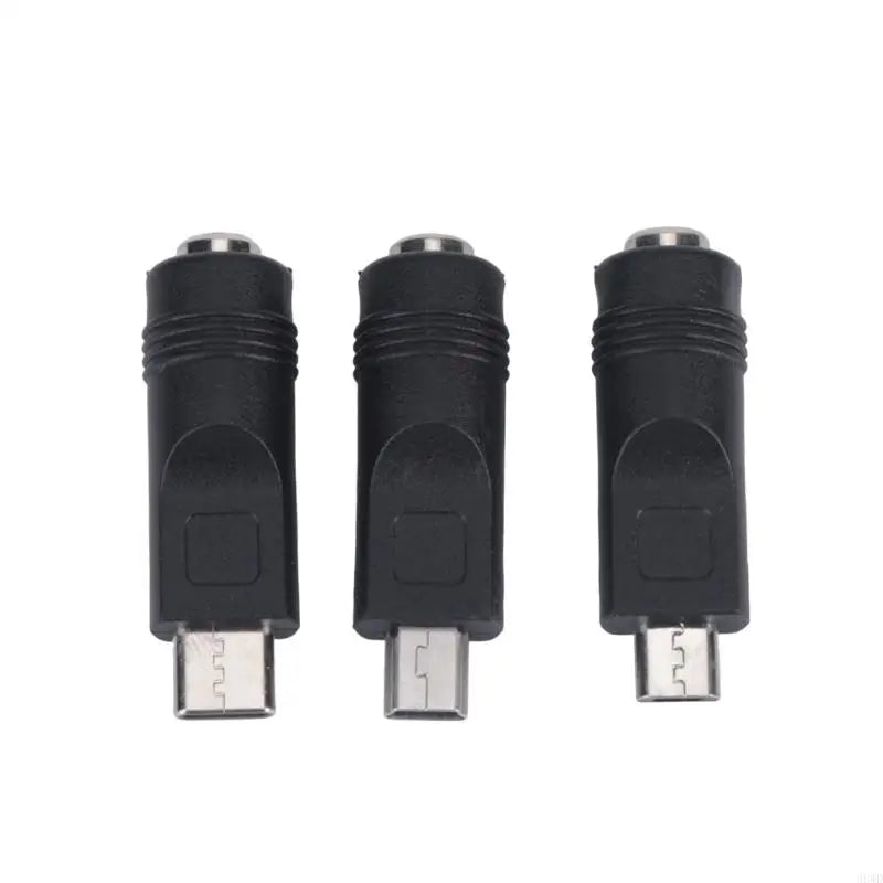 USB to 5.5×2.1mm 5V Charging Cable + 3 Adapter Tips – 1m