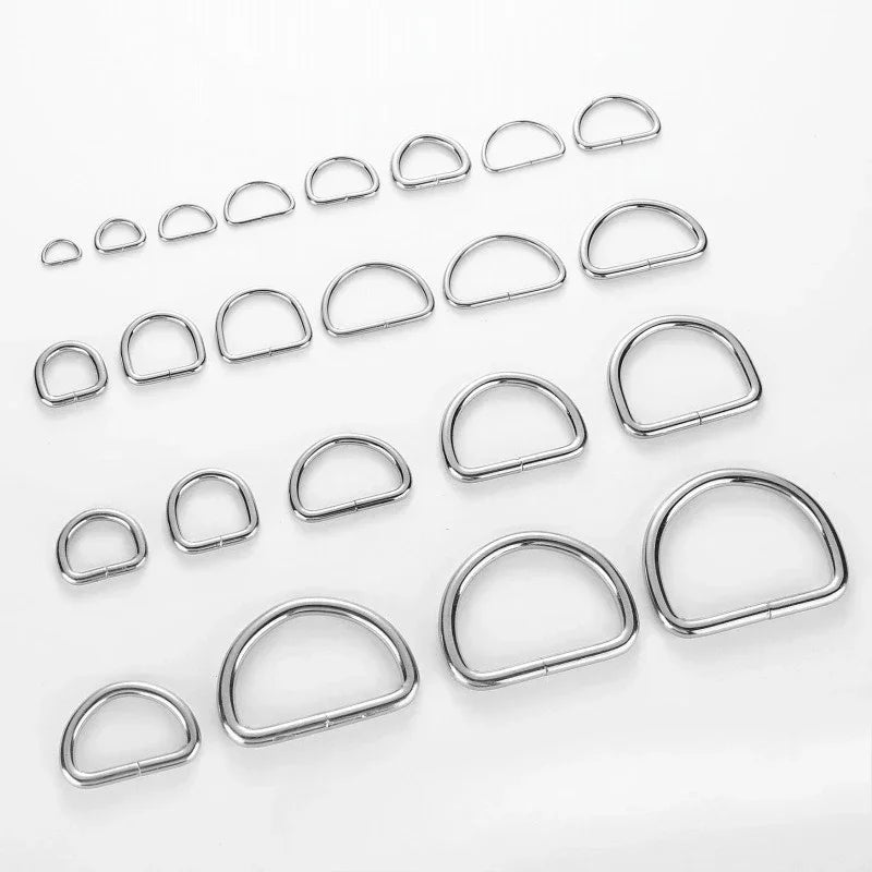 Silver Steel D-Ring Buckles – DIY Bags, Belts & Leather Craft