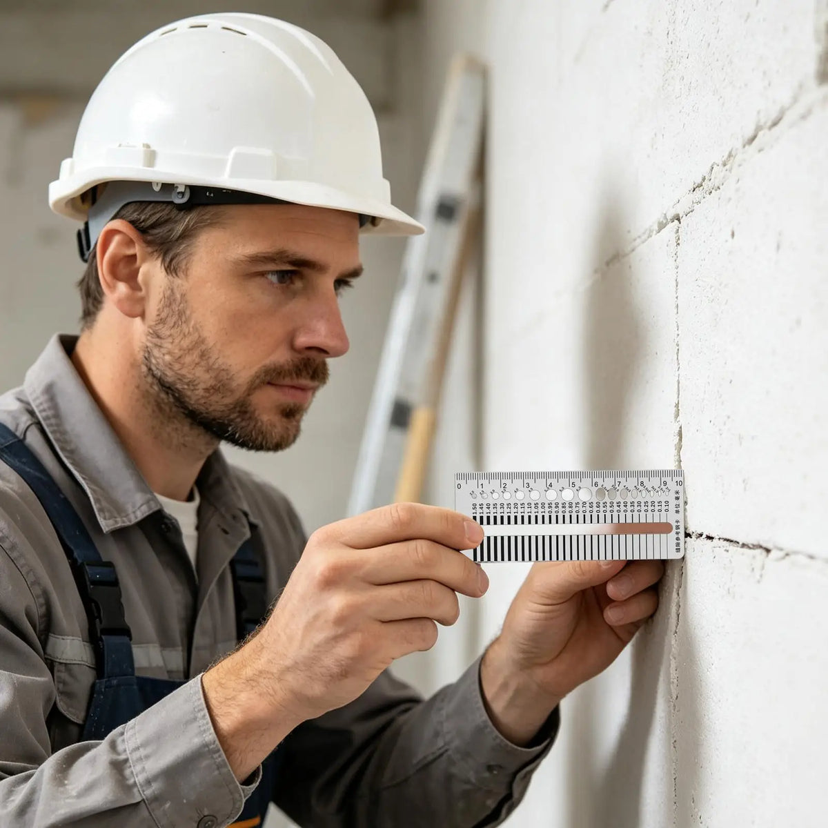 Stainless Steel Crack Gauge Ruler | Portable Gap Width Tool