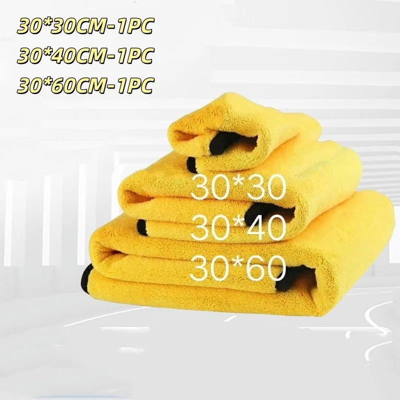 Microfiber Car Cleaning Towels – Quick-Dry Double Layer Cloth