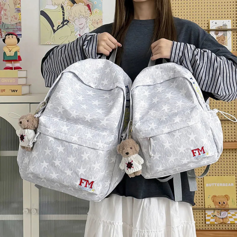 American Starry Backpack – Large Capacity Unisex College Bag