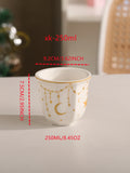 Kabuki Octagonal Ceramic Espresso Cup | Floral Coffee Cup