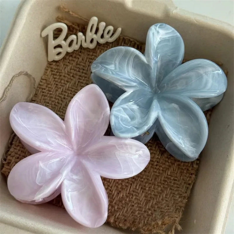 Korean Hawaiian Gradient Flower Hair Claw Clip for Women
