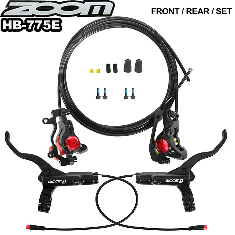 ZOOM HB775E Hydraulic Disc Brake Set 2-Piston MTB E-Bike BMX