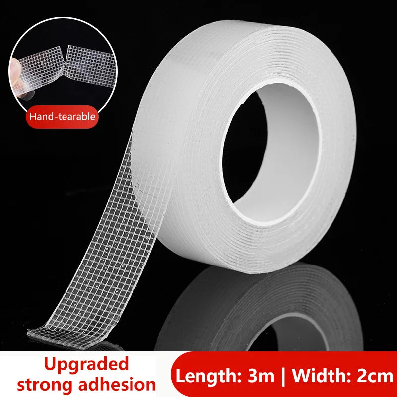 Double-Sided Nano Tape – Clear, Removable & Waterproof | 8m