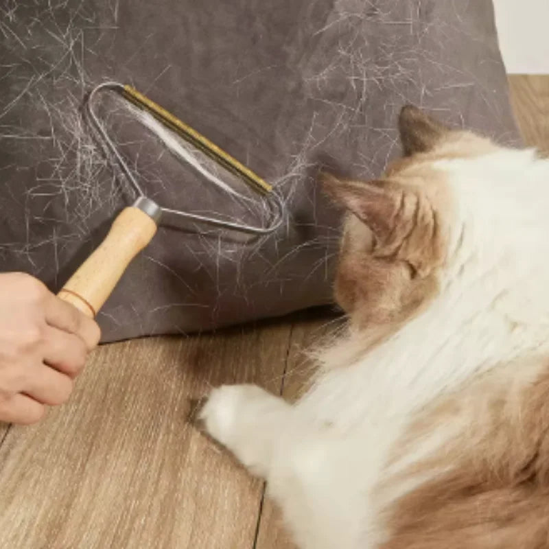 Portable Manual Pet Hair Removal Brush for Dogs & Cats
