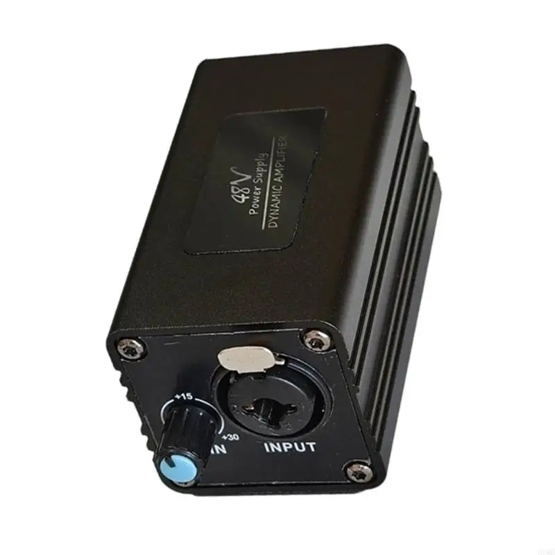Portable Dynamic Mic Amplifier | 48V Phantom Power +30dB Gain