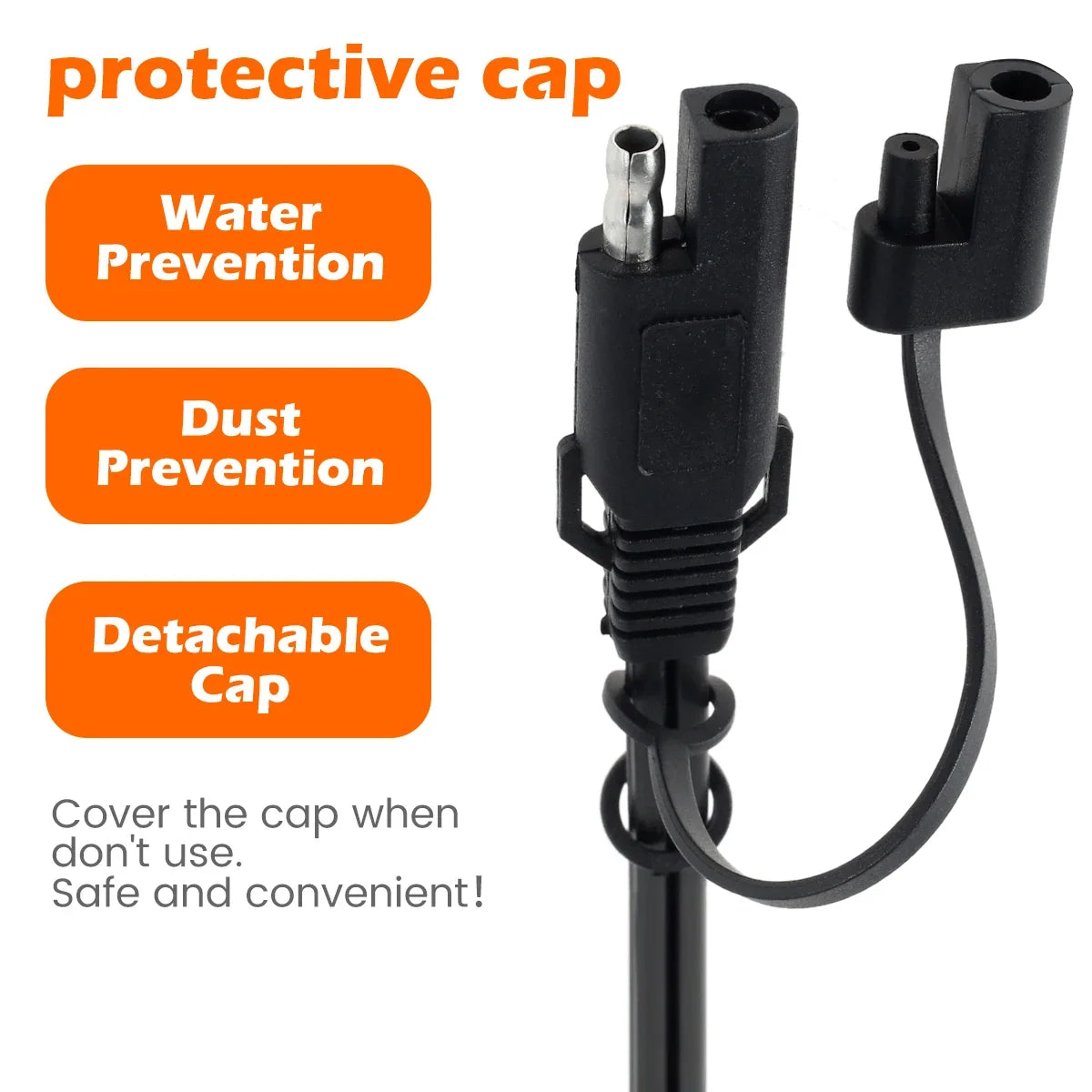 SAE to Ring Terminal Quick Disconnect Battery Charger Cable