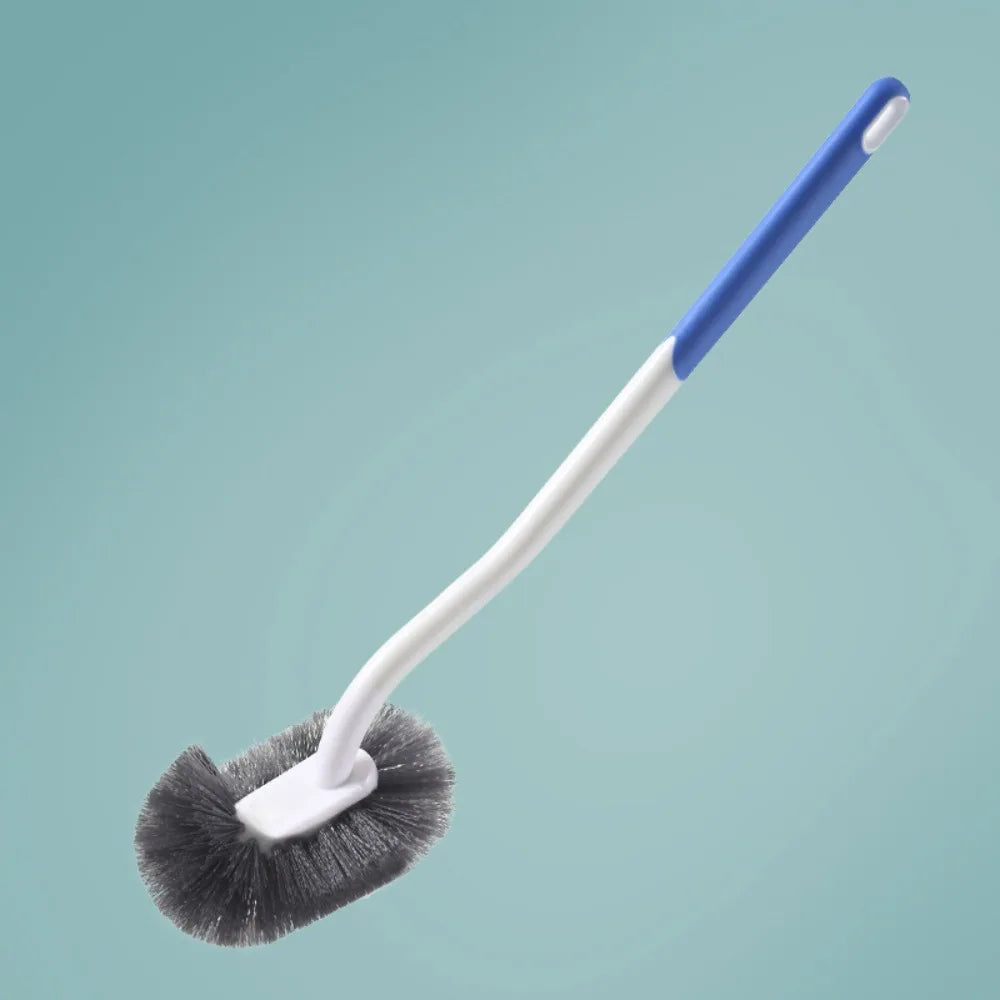 Wall-Mounted S-Shape Toilet Brush – Long Handle, No Dead Corners