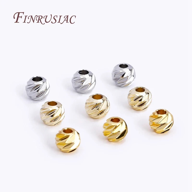 18K Gold Plated Spacer Beads 2.5–6mm | DIY Jewelry Making