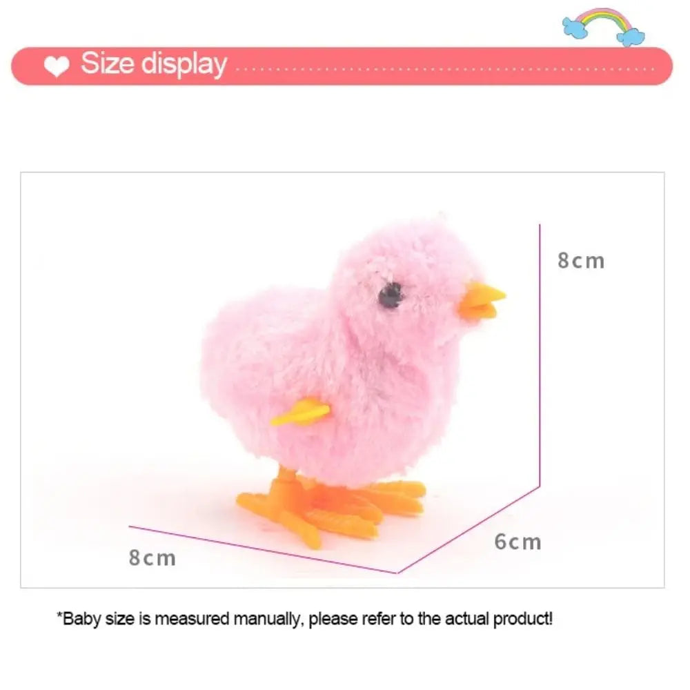 Wind-Up Easter Chick Toy – Plush Hopping Chick Decoration