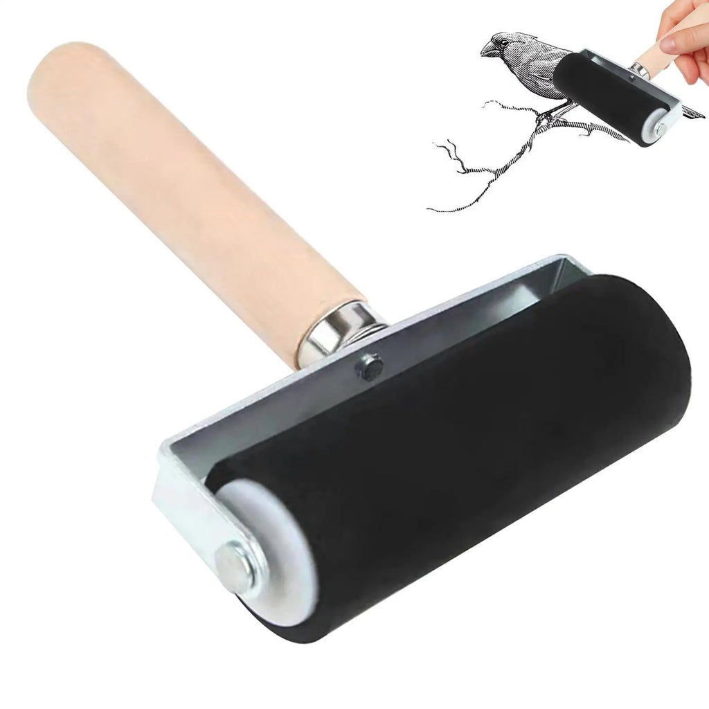 Rubber Brayer Roller – Printmaking Ink Stamping Art Tool