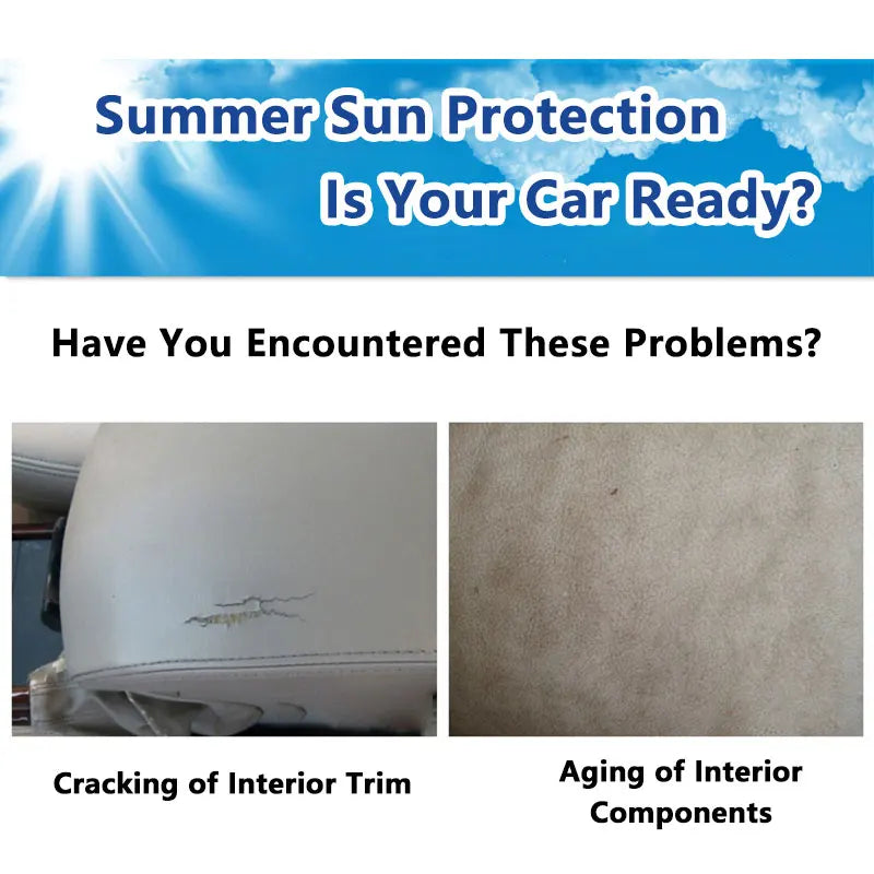 Car Windshield Sun Visor – Front & Rear UV Heat Insulation Shade