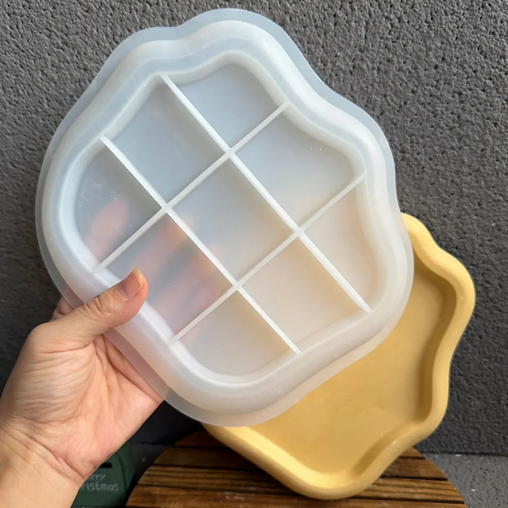 Wavy Tray & Bow Jewelry Box Silicone Mold – Resin DIY Craft