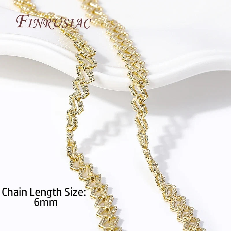 18K Gold Plated Brass Chain 6mm – DIY Jewelry Making