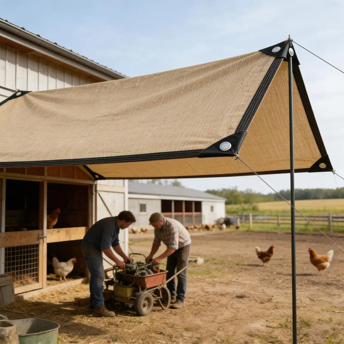 Rectangular Sun Shade Sail – 99% UV Block, Wind Resistant