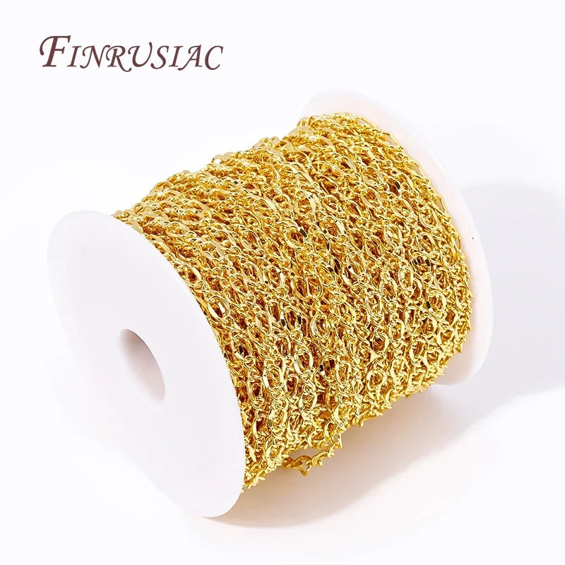 18K Gold Plated Brass Chains Bulk – DIY Jewelry Findings