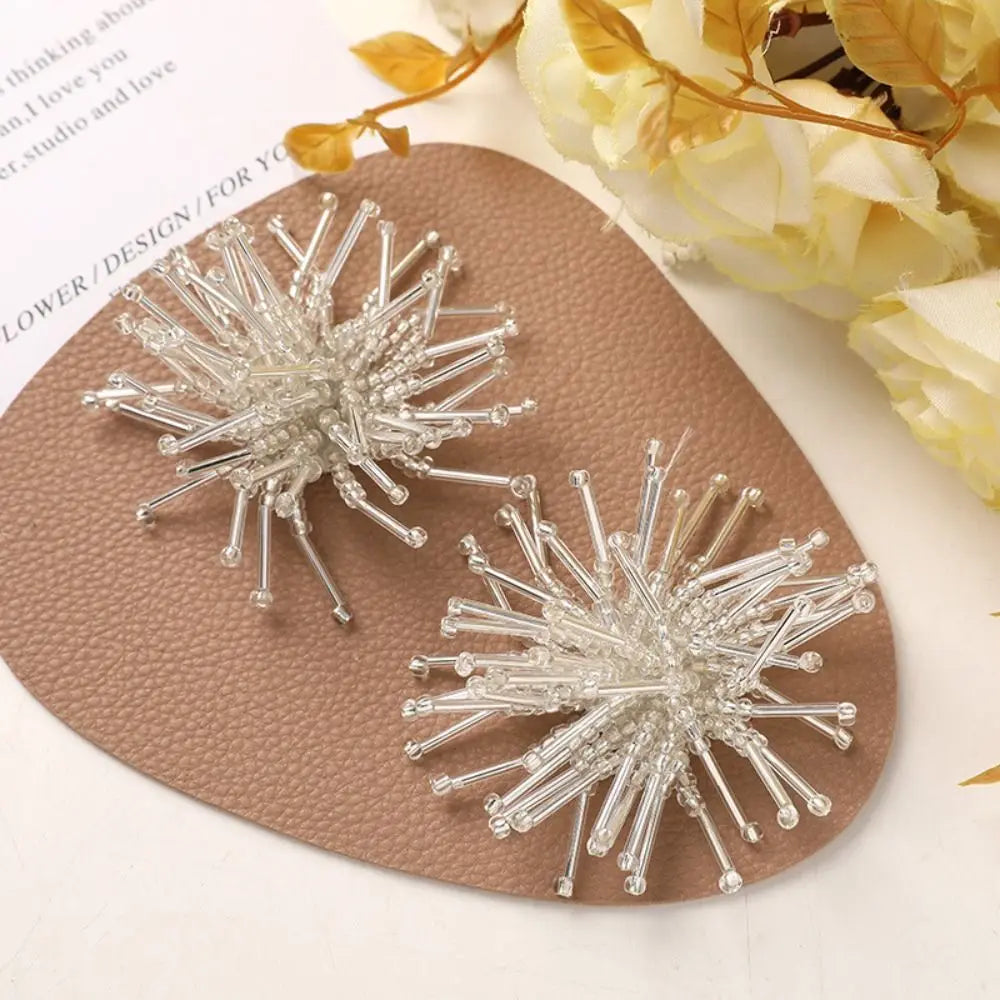 3D Handmade Flower Beads Sew-On Patch | Fabric Applique