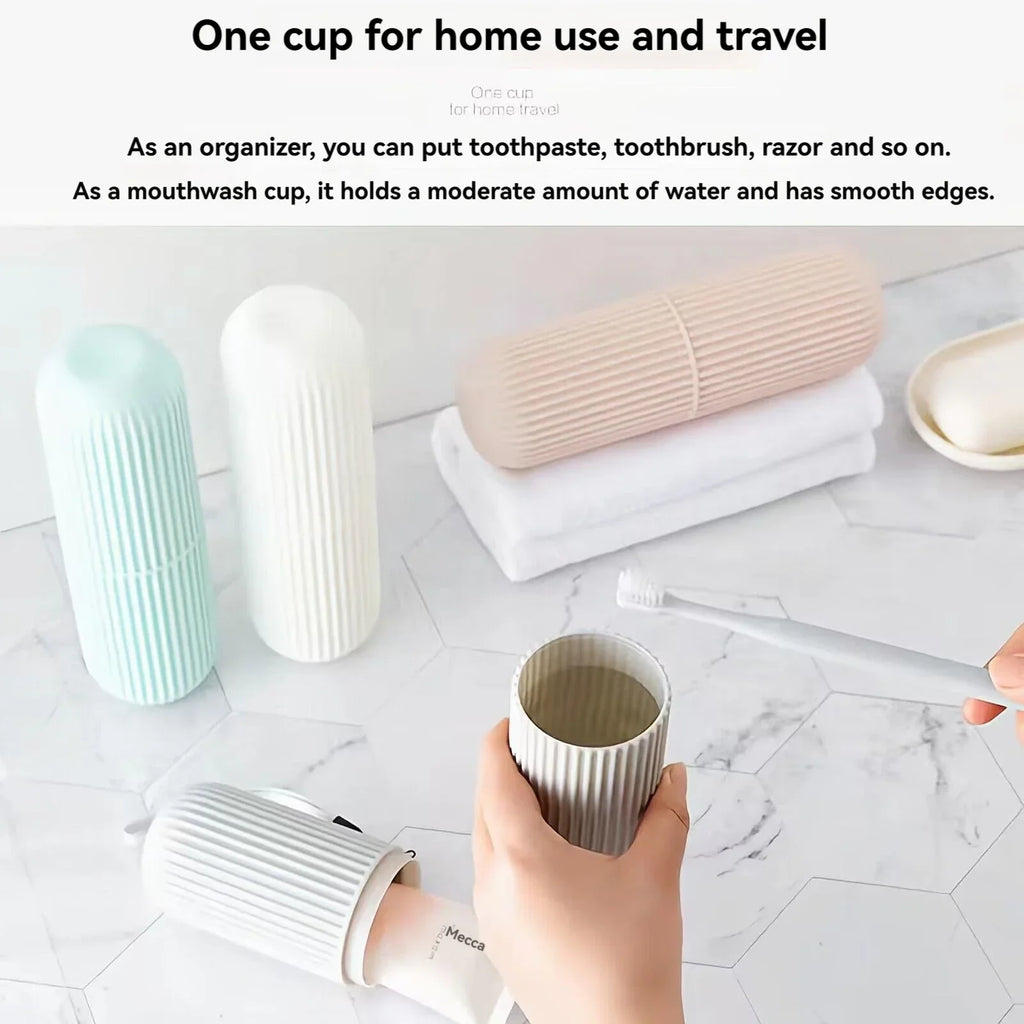 Portable Toothbrush & Toothpaste Travel Case Holder Box