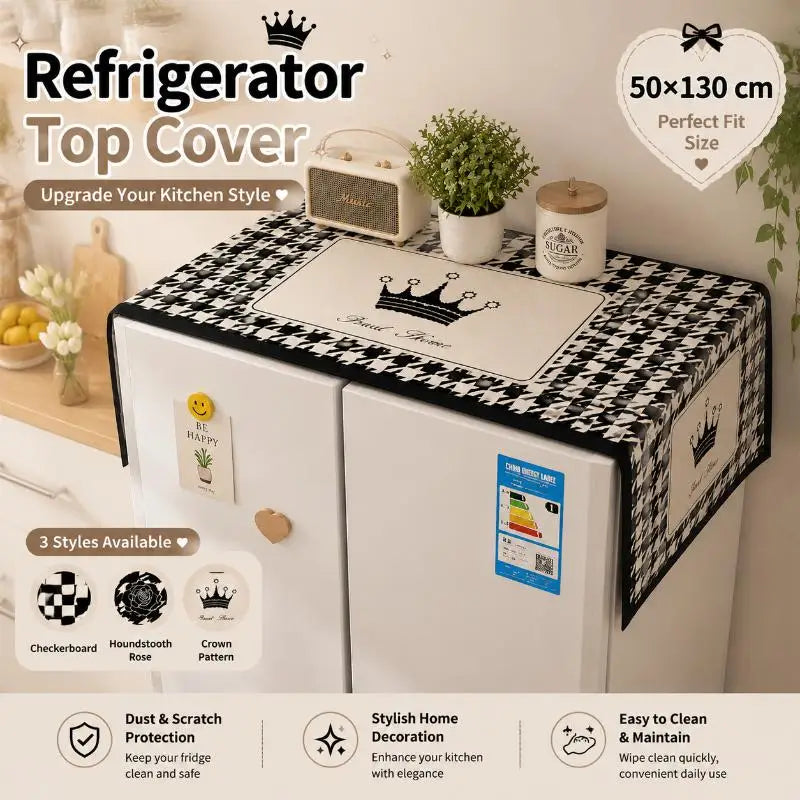 Capybara Fridge Dust Cover – Waterproof & Oil-Proof Protector
