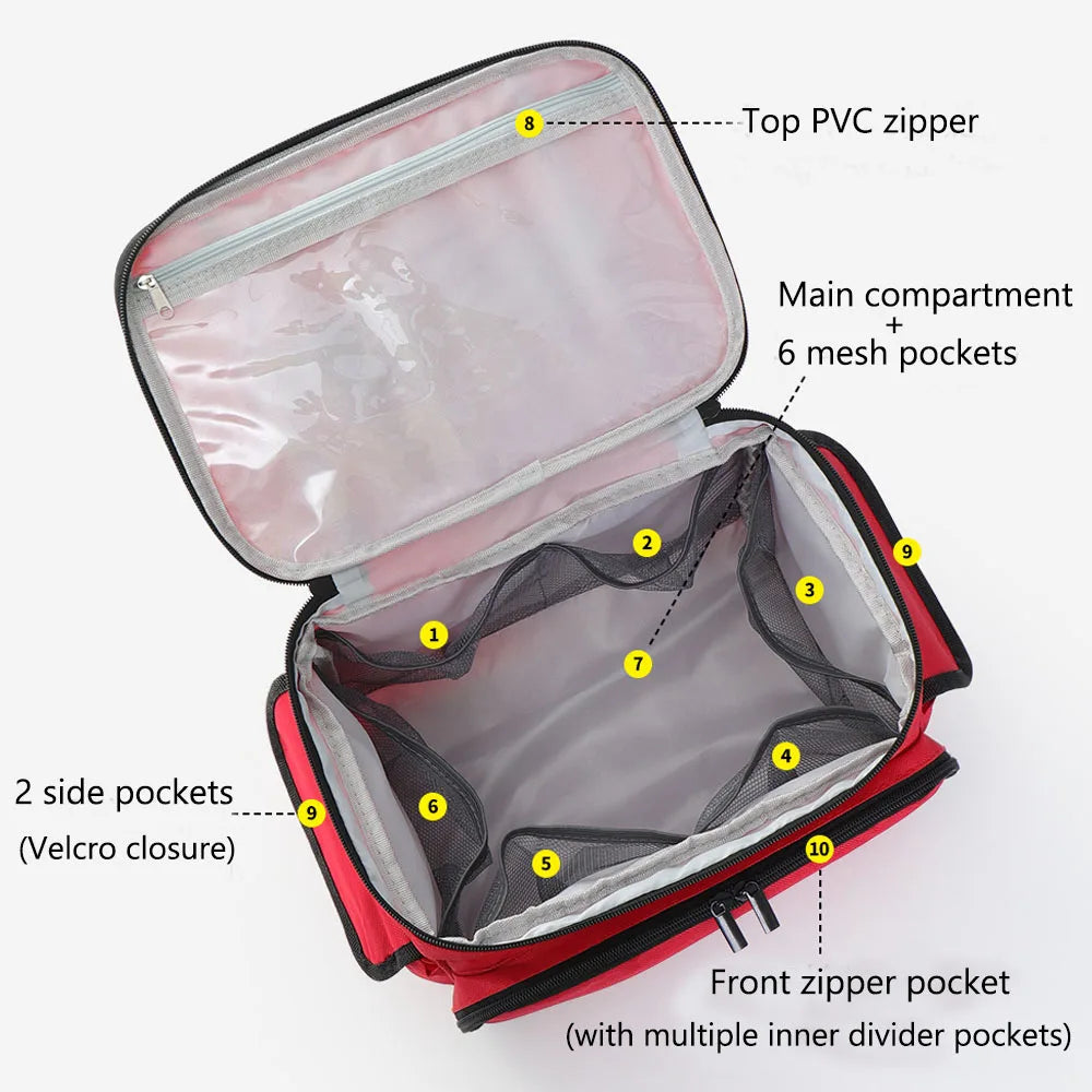 Waterproof First Aid Kit Bag – Portable Medicine Organizer