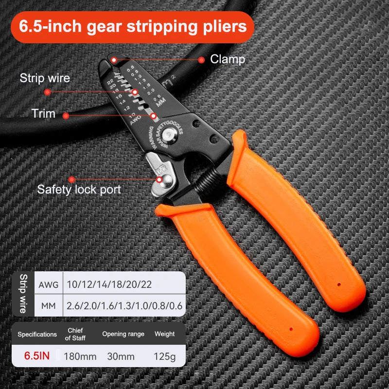 Wire Stripping Pliers – Non-Slip Grip & Cable Decrustation Tool