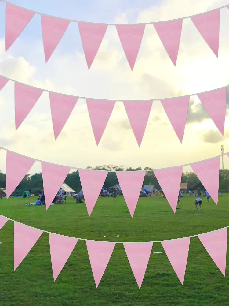 Navy Blue Pennant Bunting Banner 33Ft – Party & Wedding Decor
